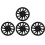 4pcs 14in Wheel Hub Caps Scratch Resistant 10