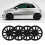 4pcs 14in Wheel Hub Caps Scratch Resistant 12