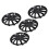 4pcs 14in Wheel Hub Caps Scratch Resistant 2