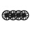4pcs 14in Wheel Hub Caps Scratch Resistant 7