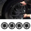 4pcs 14in Wheel Hub Caps Scratch Resistant 11