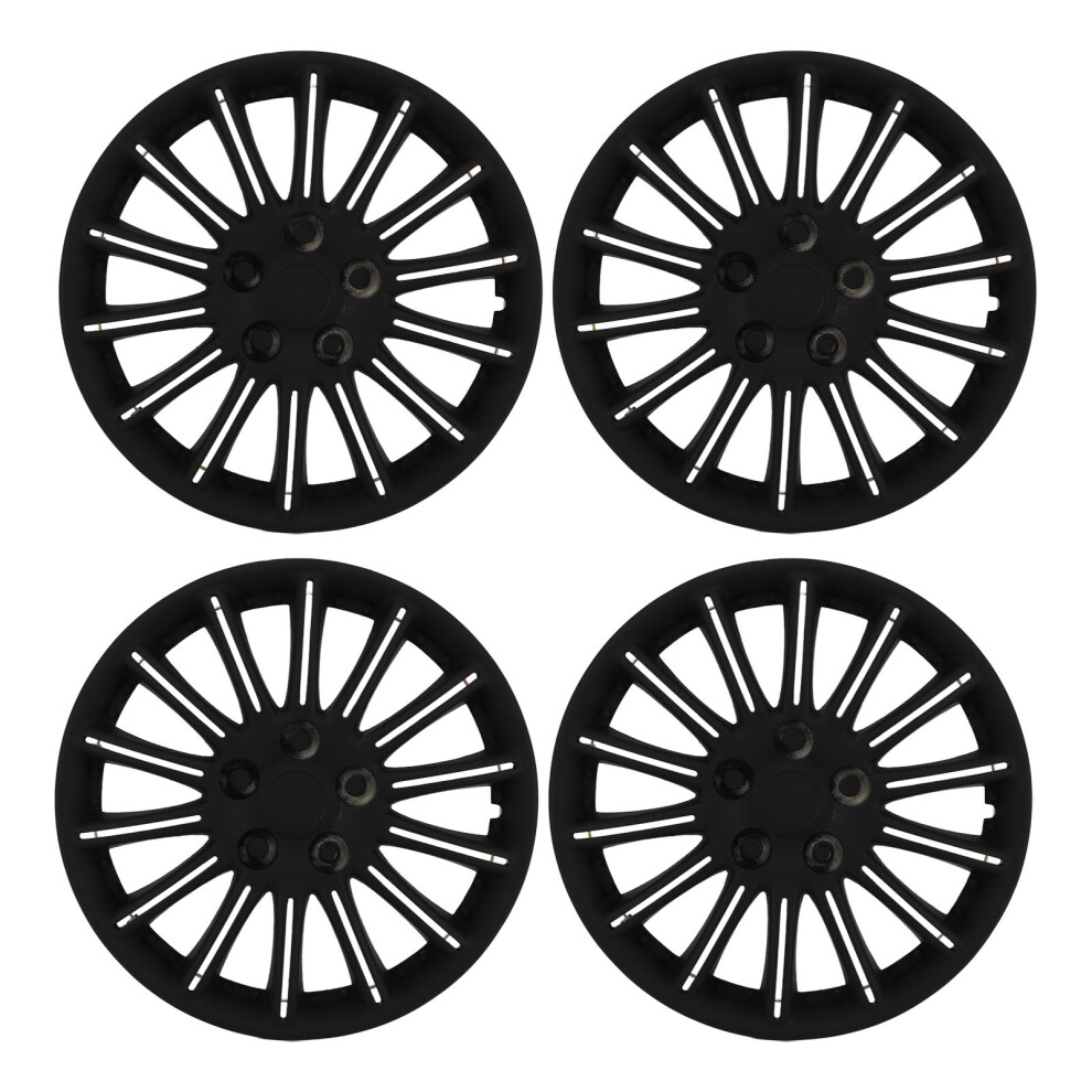 4Pcs 14In Wheel Hub Cap Sporty Snap On Protective 9121376742811