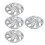 4 Pcs 14 Inch Wheel Hub Cap Universal Fit Silvery 6
