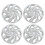 4 Pcs 14 Inch Wheel Hub Cap Universal Fit Silvery 8