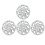 4 Pcs 14 Inch Wheel Hub Cap Universal Fit Silvery 9