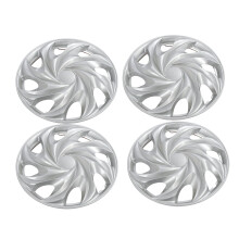4 Pcs 14 Inch Wheel Hub Cap Universal Fit Silvery