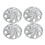 4 Pcs 14 Inch Wheel Hub Cap Universal Fit Silvery 1