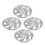 4 Pcs 14 Inch Wheel Hub Cap Universal Fit Silvery 4