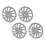 4PCS 14in Wheel Hub Cap Full Protection Exquisite 5