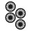 4Pcs Wheels Rim Cover 13 Inch Stylish Durable 6