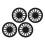 4Pcs Wheels Rim Cover 13 Inch Stylish Durable 7