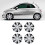 4 Pcs 13 Inch Wheel Hub Cap ABS Aerodynamic Wheel 12