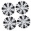 4 Pcs 13 Inch Wheel Hub Cap ABS Aerodynamic Wheel 5