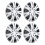 4 Pcs 13 Inch Wheel Hub Cap ABS Aerodynamic Wheel 7