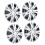 4 Pcs 13 Inch Wheel Hub Cap ABS Aerodynamic Wheel 4