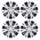 4 Pcs 13 Inch Wheel Hub Cap ABS Aerodynamic Wheel 1