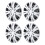 4 Pcs 13 Inch Wheel Hub Cap ABS Aerodynamic Wheel 8