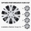 4 Pcs 13 Inch Wheel Hub Cap ABS Aerodynamic Wheel 15