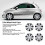 4 Pcs 13 Inch Wheel Hub Cap ABS Aerodynamic Wheel 14