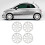 4PCS 15in Wheel Hubcap Snap On Full Protection 12