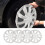 4PCS 15in Wheel Hubcap Snap On Full Protection 11