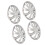 4PCS 15in Wheel Hubcap Snap On Full Protection 4