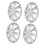 4PCS 15in Wheel Hubcap Snap On Full Protection 5