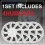 4PCS 15in Wheel Hubcap Snap On Full Protection 13