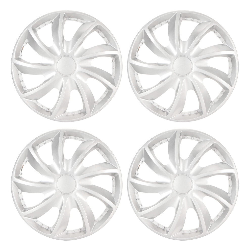 4Pcs 15In Wheel Hubcap Snap On Full Protection 9121376743245