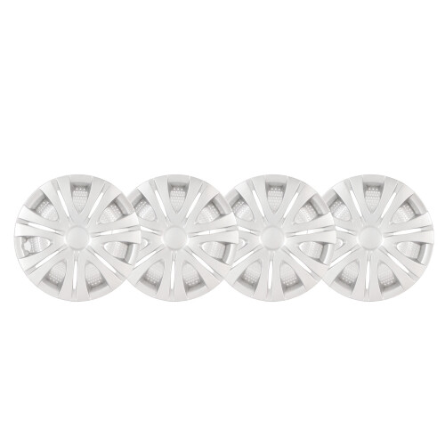 4PCS 15in Wheel Hubcap Silver Sporty Strong 1