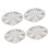 4PCS 15in Wheel Hubcap Silver Sporty Strong 4