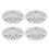 4PCS 15in Wheel Hubcap Silver Sporty Strong 9
