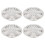 4PCS 15in Wheel Hubcap Silver Sporty Strong 7