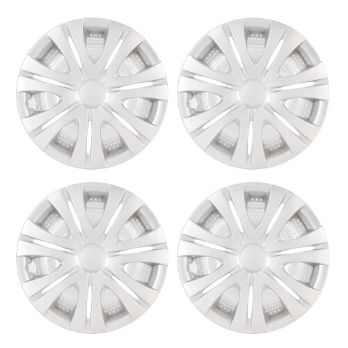 4PCS 15in Wheel Hubcap Silver Sporty Strong
