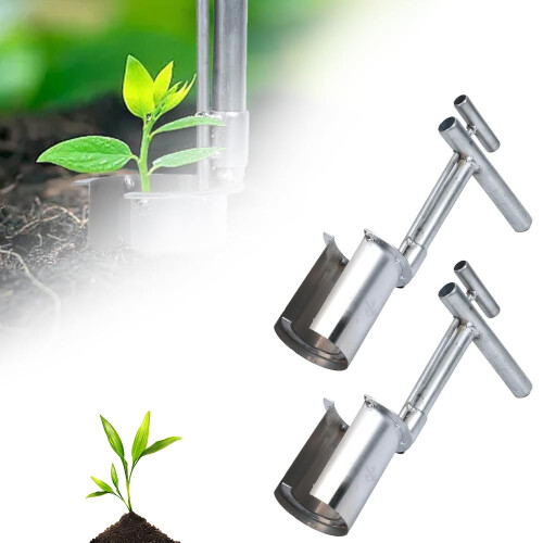 Plant and Fruit Tree Seedling Transplanter,  Upgrade Bulb Planter Tool Long Handle
