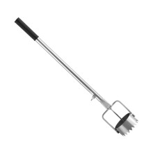 Bulb Planter Plugger Anti Slip Retractable Handle Gardening Mulch Film Digging Holes Sod Remover for Farm Greenhouse Lawn, 7.5cm Diameter