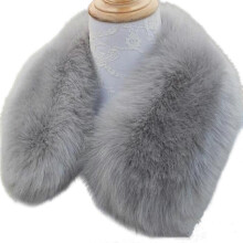 (55CM, COLOR 3) Faux Fur Collar Scarf for Women Neck Warmer Scarf Wrap