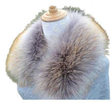 (55CM, COLOR 27) Faux Fur Collar Scarf for Women Neck Warmer Scarf Wrap