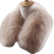(55CM, COLOR 6) Faux Fur Collar Scarf for Women Neck Warmer Scarf Wrap