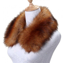 (60CM, COLOR 12) Faux Fur Collar Scarf for Women Neck Warmer Scarf Wrap