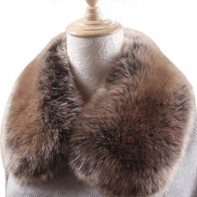(60CM, COLOR 18) Faux Fur Collar Scarf for Women Neck Warmer Scarf Wrap