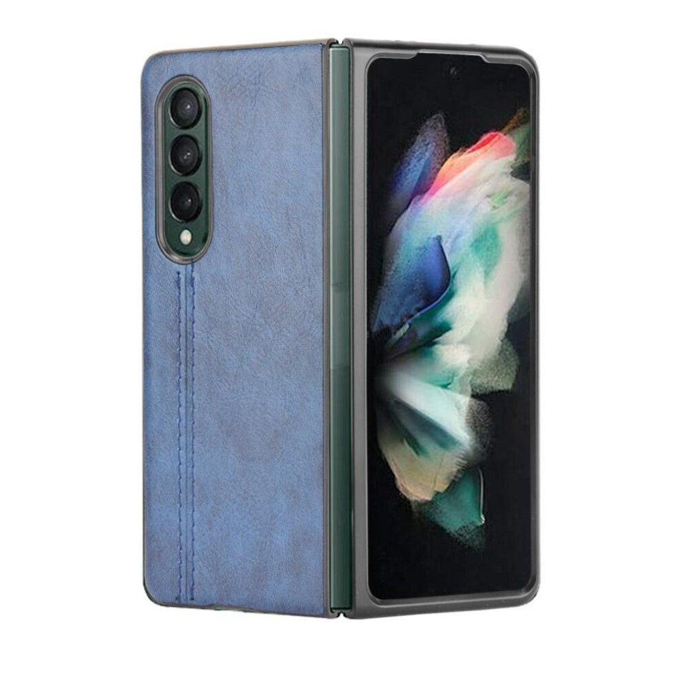 (Blue) Lightweight Case For Samsung Galaxy Z Fold3 5G Contracted Design Classic Lightweigh Shockproof Slim Blue 764563079674