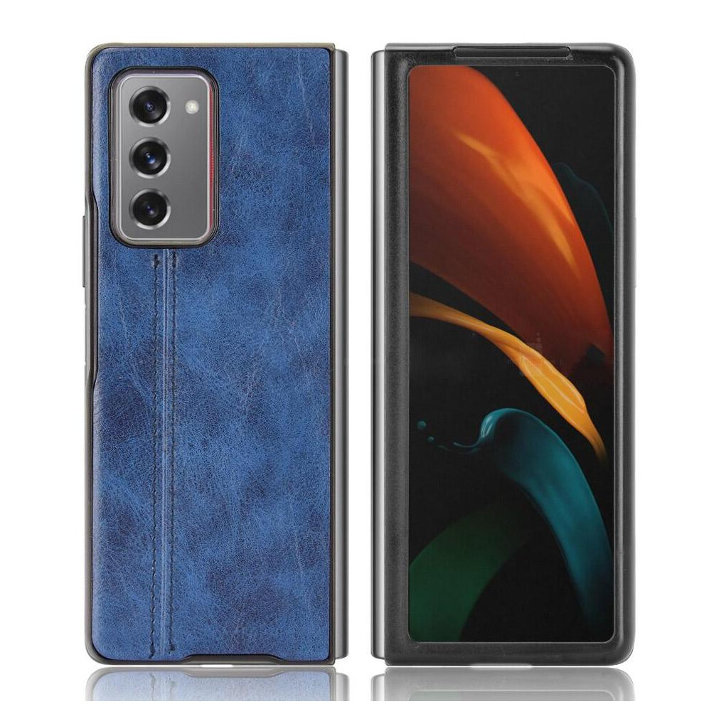 (Blue) Lightweight Case For Samsung Galaxy Z Fold2 5G Lightweigh Contracted Design Shockproof Slim Classic Blue 764563079711