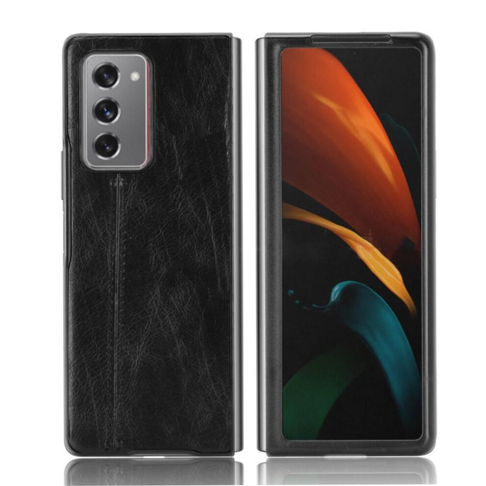 (Black) Lightweight Case For Samsung Galaxy Z Fold2 5G Lightweigh Contracted Design Shockproof Slim Classic Black 764563079681