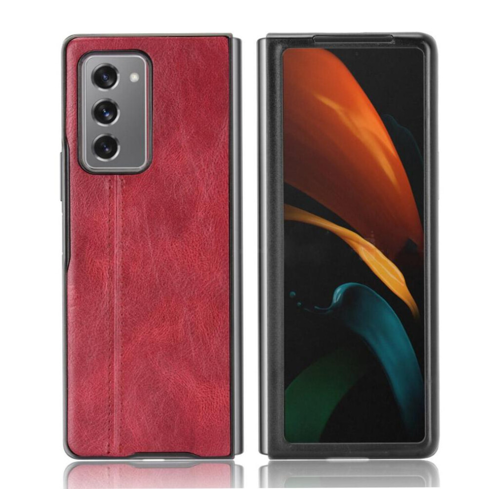 (Red) Lightweight Case For Samsung Galaxy Z Fold2 5G Lightweigh Contracted Design Shockproof Slim Classic Red 764563079698