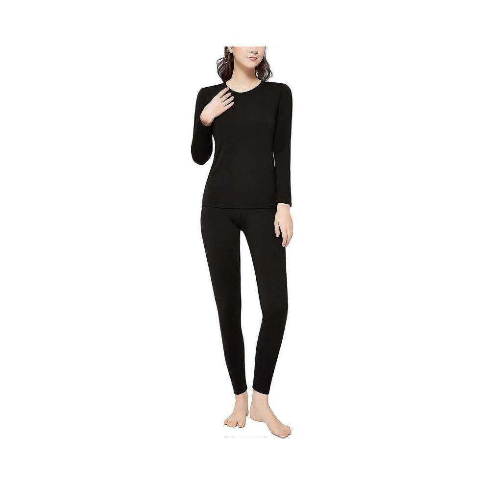 Thermal Underwear for Women Ultra Soft Fleece Lined Thermal Winter Base Layers Long Johns Set