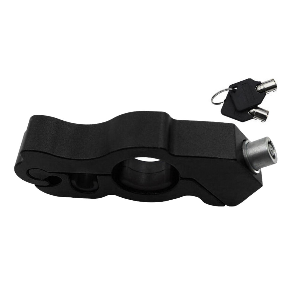 Motorcycle Grip Lock Prevent Theft Cnc Aluminum Black 9121376744891