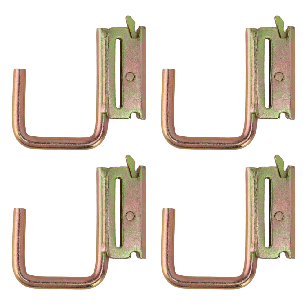 4Pcs E Track Hooks Maximum Load 1200 Pounds E 9121376746031