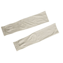 Outdoors Sun Protection Arm Sleeves White Nylon