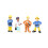 12 firefighter figurines, miniature landscape figures, desktop decorations 6